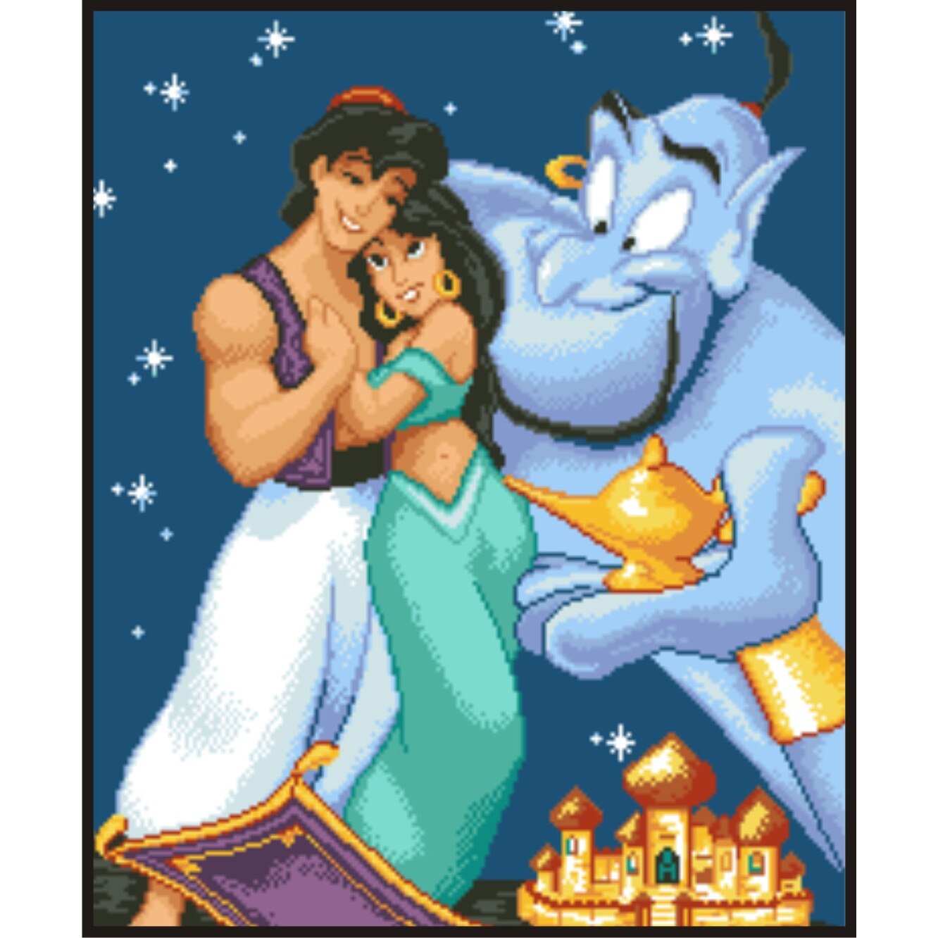 Aladin - kit goblen cu diagrama color