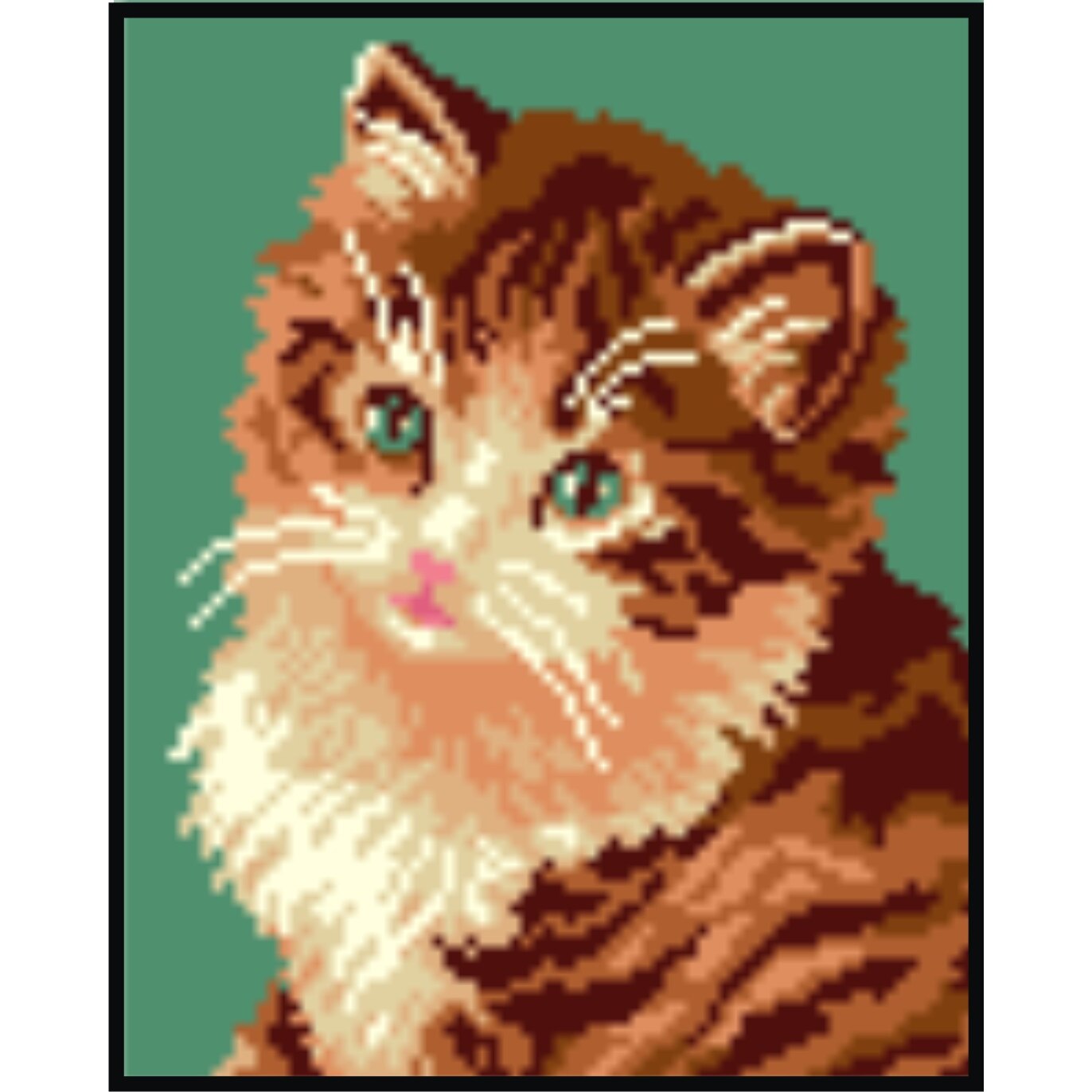 Pisoi - kit goblen cu panza imprimata