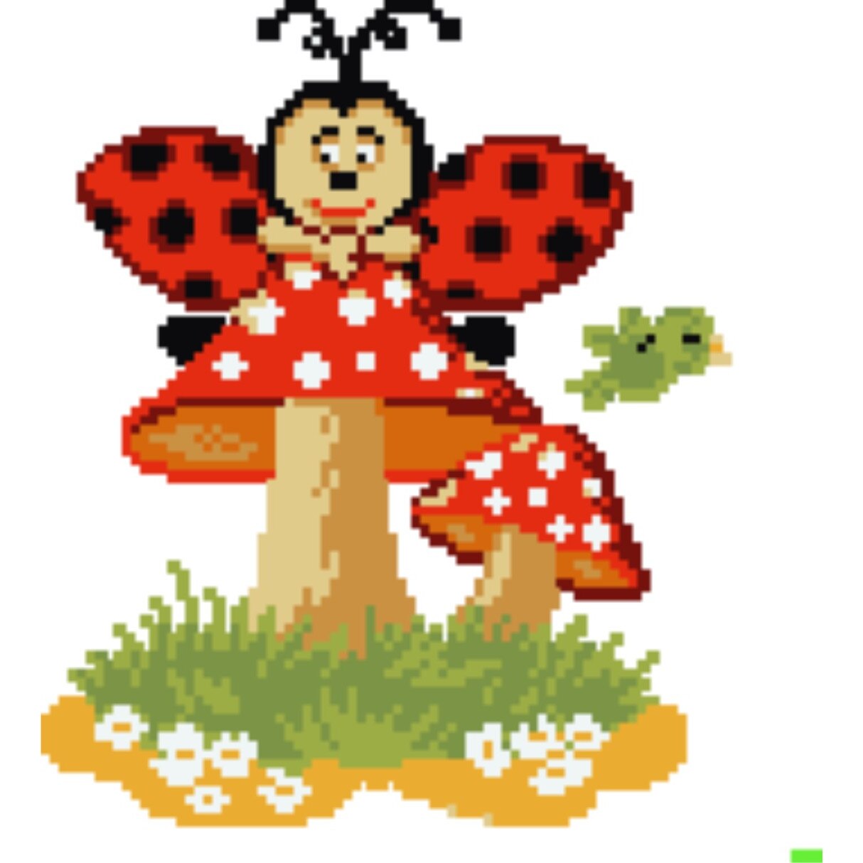 Ciupercuta gargaritei - kit goblen cu diagrama color