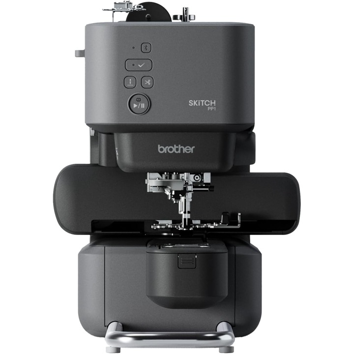 Brother Skitch egytűs hímzőgép Artspira csatlakozással, szabadkarú legkisebb hímzőgép, 20-as méret, 01x11, 89x17, 95 cm, munkafelület 100x100 mm