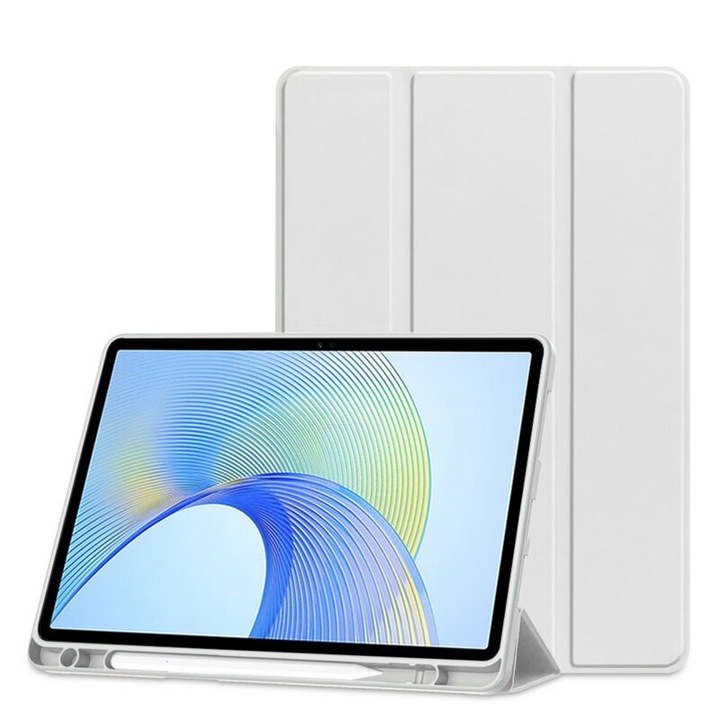 Husa de protectie pentru tableta compatibila cu Honor Pad X9/X8 Pro, FoldPro, tip stand, piele ecologica, Gri
