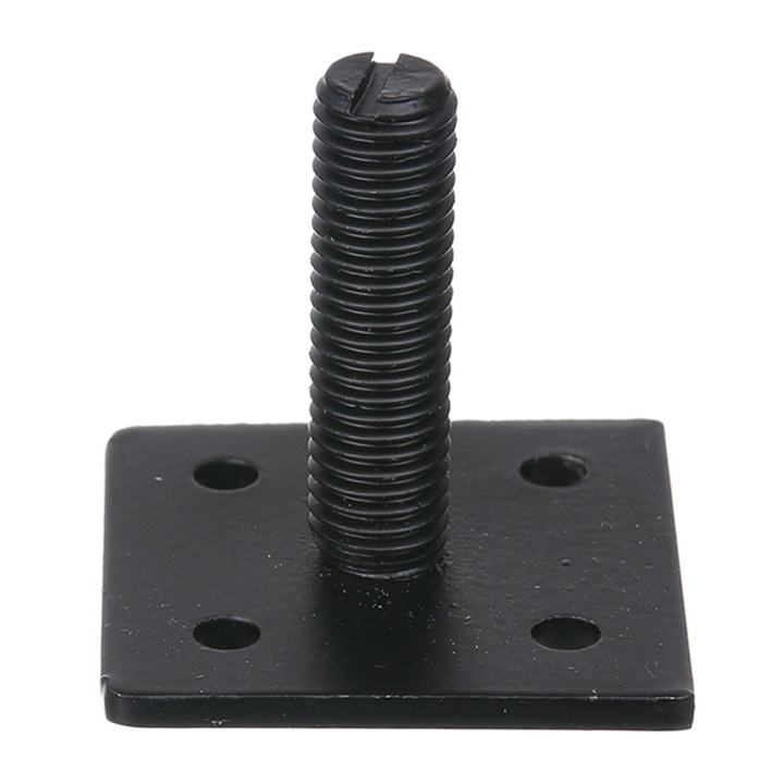 Surub M10 pentru ajustare nivel, Ø 40 mm, H 40 mm, otel inoxidabil, negru
