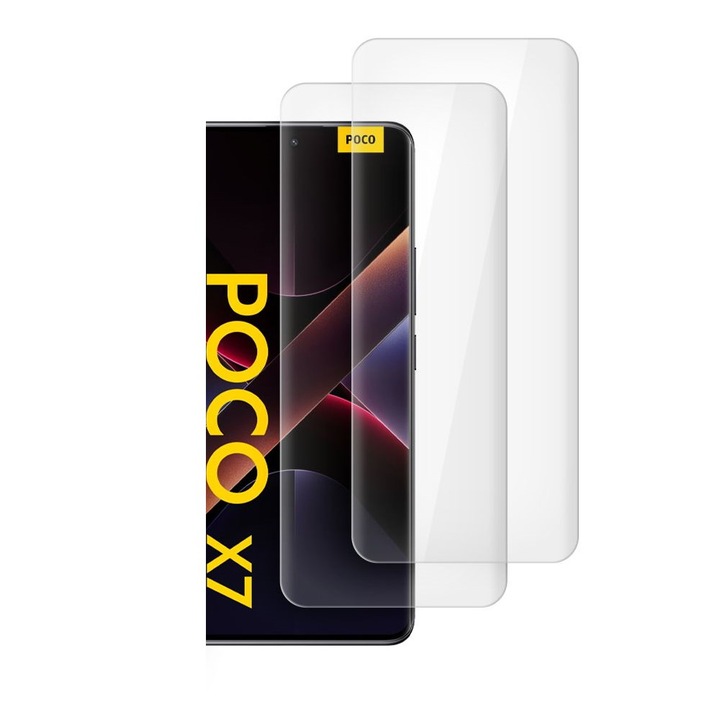 2 db védőfólia készlet UV lámpával TECH-PROTECT kompatibilis a Xiaomi Redmi Note 14 Pro 4G / 5G / Note 14 Pro Plus / Poco X7 5G Clear készülékekkel