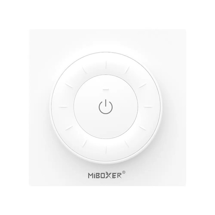 Mini Telecomanda MiBoxer K3, 2.4Ghz, Monocrom/Dual, Alb, RF, 3V