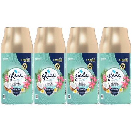 Set 4 x Glade Odorizant Camera Rezerve 269ml Exotic Tropical Blossoms ...