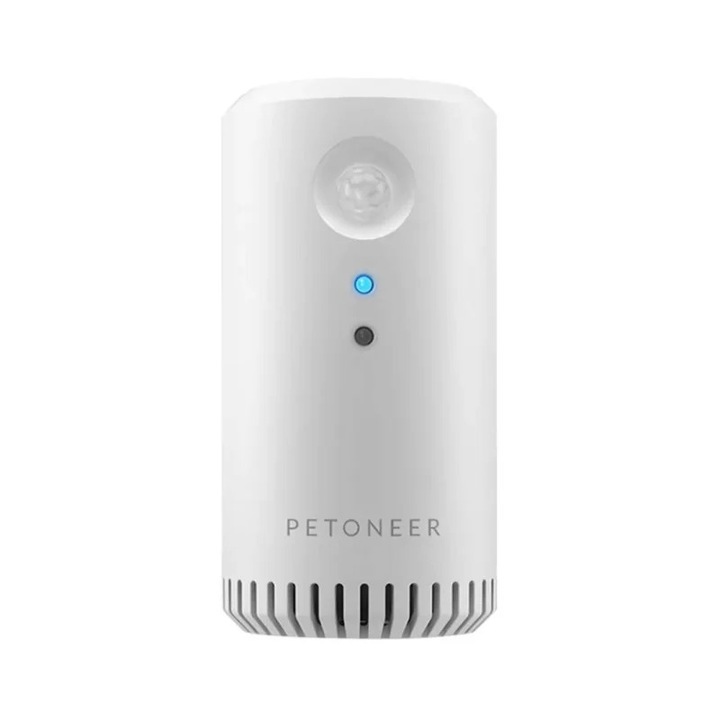 PETONEER intelligens légtisztító Szagtalanító állatoknak, IR érzékelés, 2200 mAh akkumulátor, Micro USB, Gonga® White