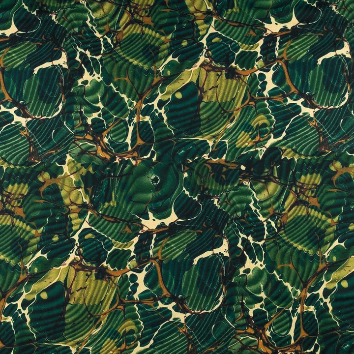 Вискозен плат Moro Model Shades, за шиене на покривки, пердета, рокли, Зелен