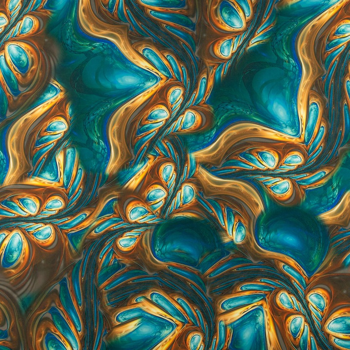 Плат, Вискоза Galaxy Fabric Model Shades, за шиене на покривки, пердета, рокли, Зелен