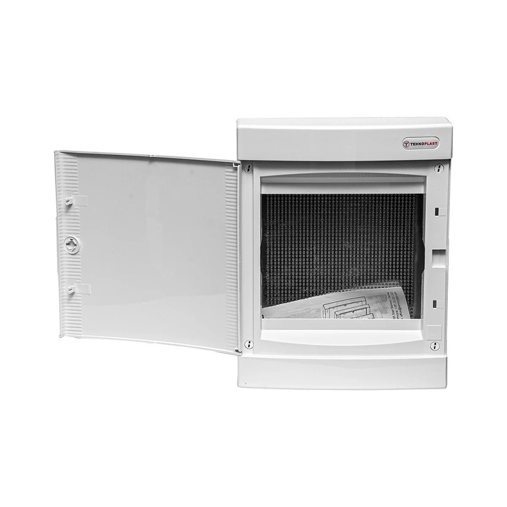 Tablou Electric Multimedia, Retro Electrica®, TEHNOPLAST, 24 Module, Dimensiuni 361x287x112mm, Montaj Aplicat, Usa Plastic Alb, IP40, 63A, Carcasa ABS Rezistenta, Tablou Multimedia Pentru Retele Si Echipamente IT, Organizare Cabluri Date Si Internet, Alb