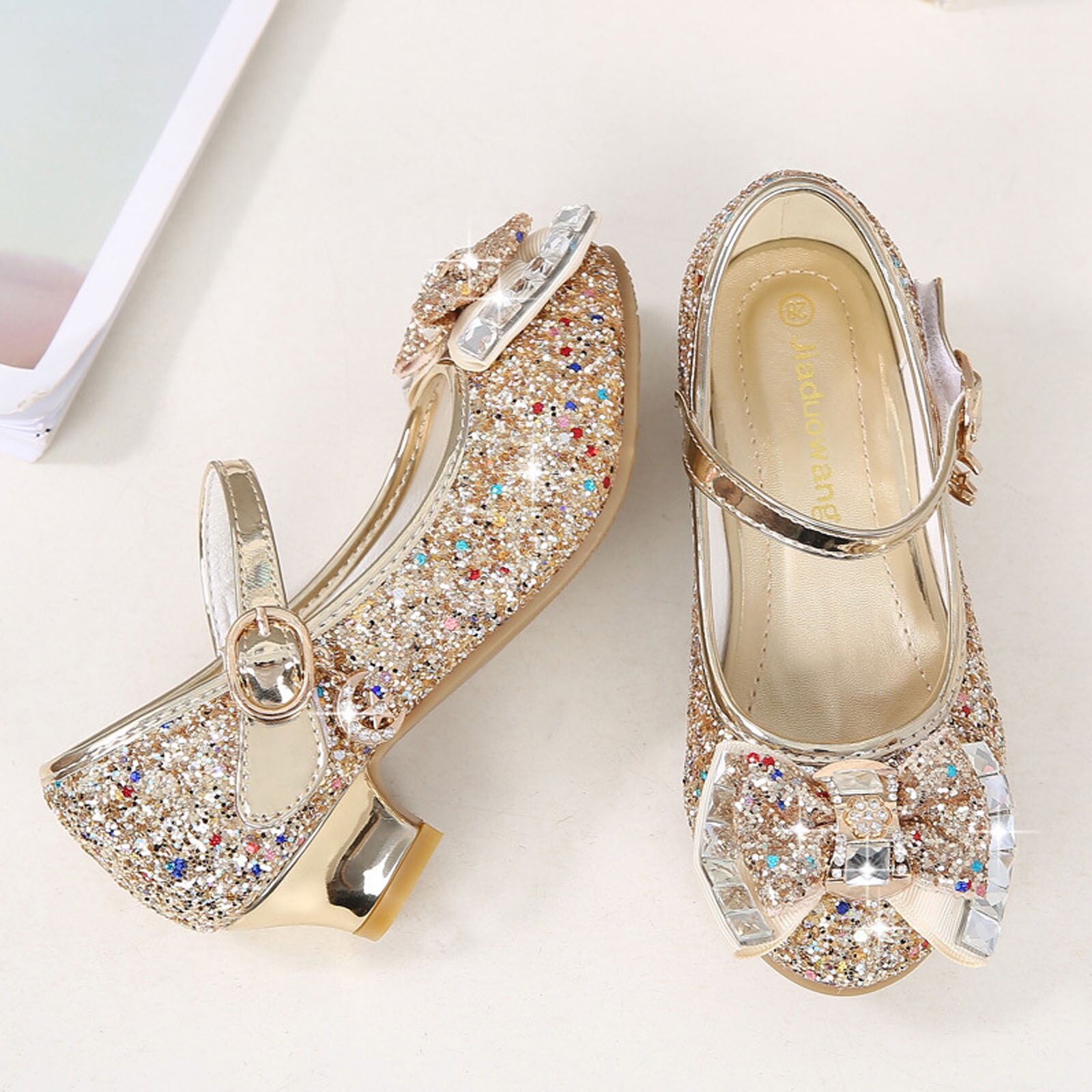 Pantofi Printesa Fete SINBINTA Pantofi Eleganti Cu Toc Usor Moale 