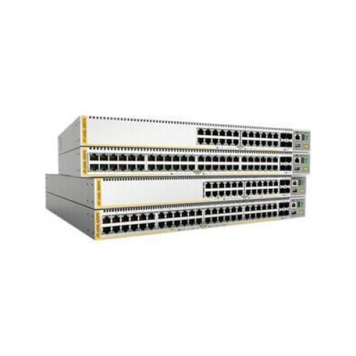 Kapcsoló ALLIED TELESIS L3 STACK/48X10/100/1000T4X SFP DUAL PSU E szürke