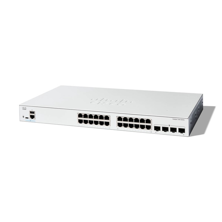 Kapcsoló Cisco Catalyst 1200 24 portos GE 4X1G/SFP fehér