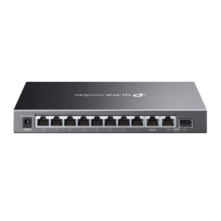 TP-Link 10-PORT 1G Easy Managed Switch /WITH 8-PORT POE+ Черен