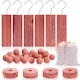 Set de produse din cedru pentru depozitare, MWAOWM, 6 umerase, 24 bile, 2 saculeti, 8 inele, aroma proaspata