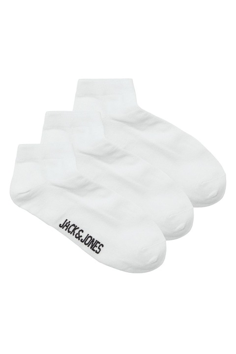 Jack & Jones, Rövid szárú zokni szett - 3 pár, Fehér, One Size