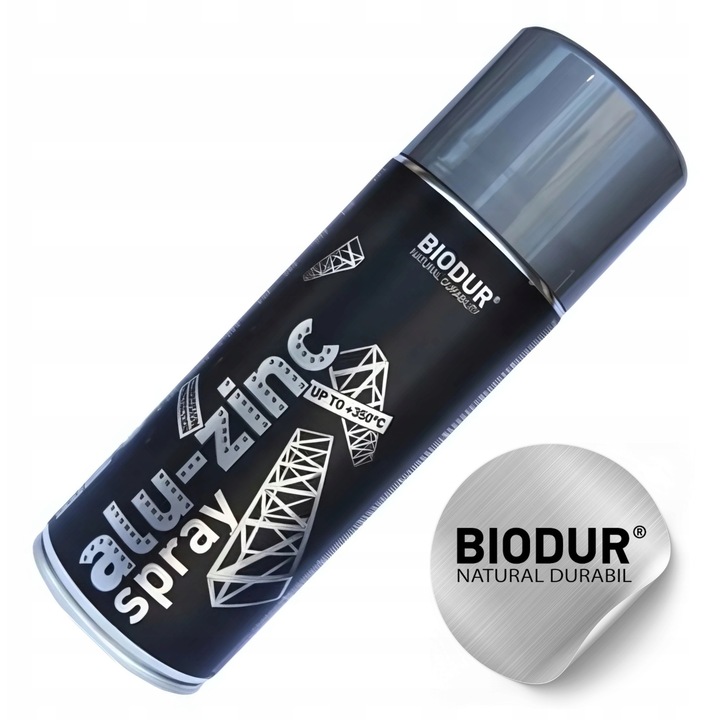 Set 12 Spray Vopsea Biodur Metalizat 400 ml Aluminiu