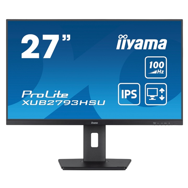 IIYAMA 27" XUB2793HSU-B7 16:9 FullHD IPS LED Monitor 100Hz - Fekete (XUB2793HSU-B7)