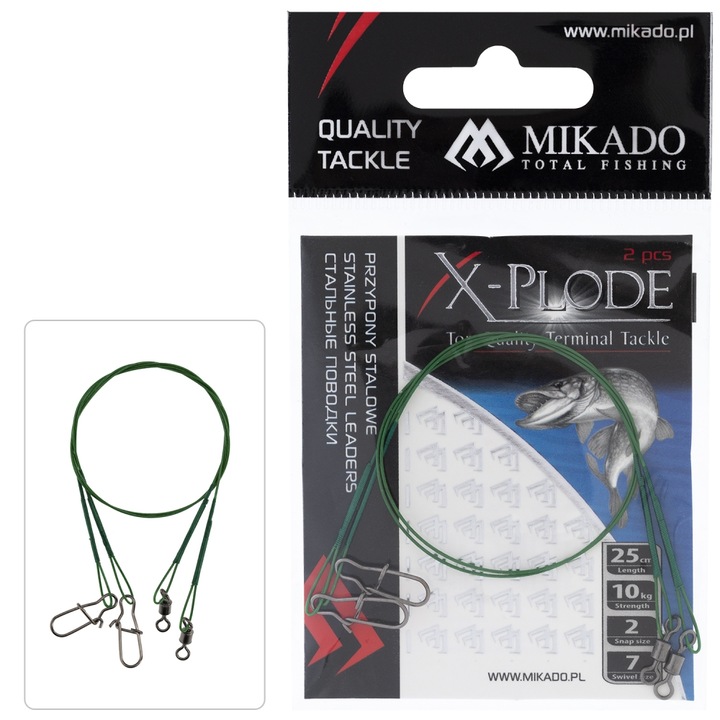 Комплект 2 жила Mikado Zg11-001 25Cm/10Kg Зелени