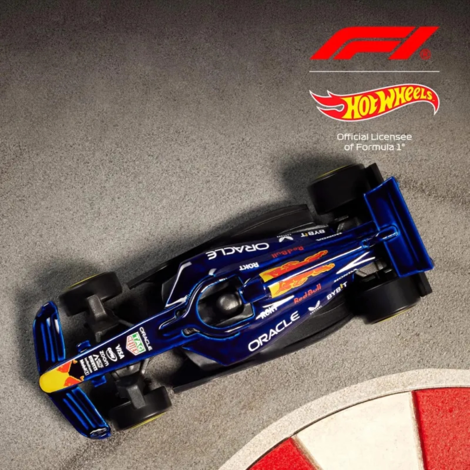 Masinuta Hot Wheels Formula 1 - Oracle Red Bull Racing, albastru