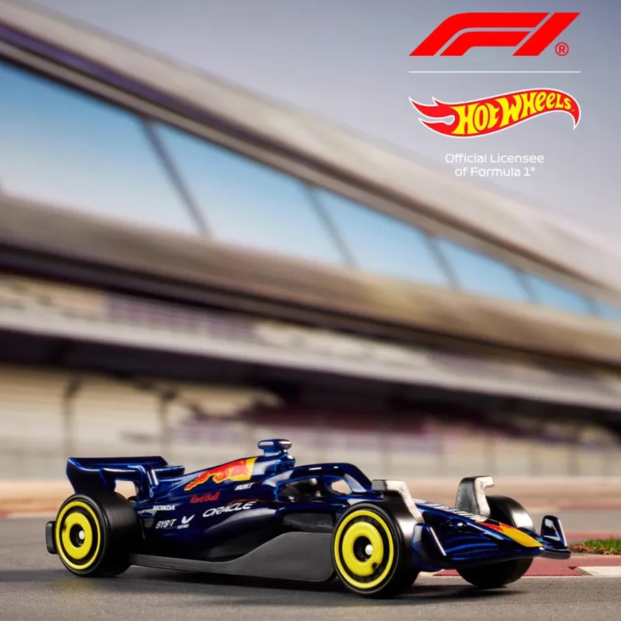 Masinuta Hot Wheels Formula 1 - Oracle Red Bull Racing, albastru
