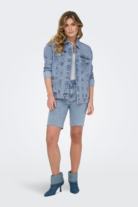Only, Jacheta lejera din denim, Albastru deschis