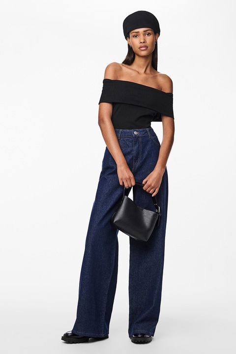 Pieces, Дънки с широк крачол, Тъмносин