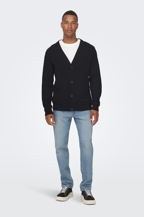 Only & Sons, Ötzsebes straight fit farmernadrág, Világoskék