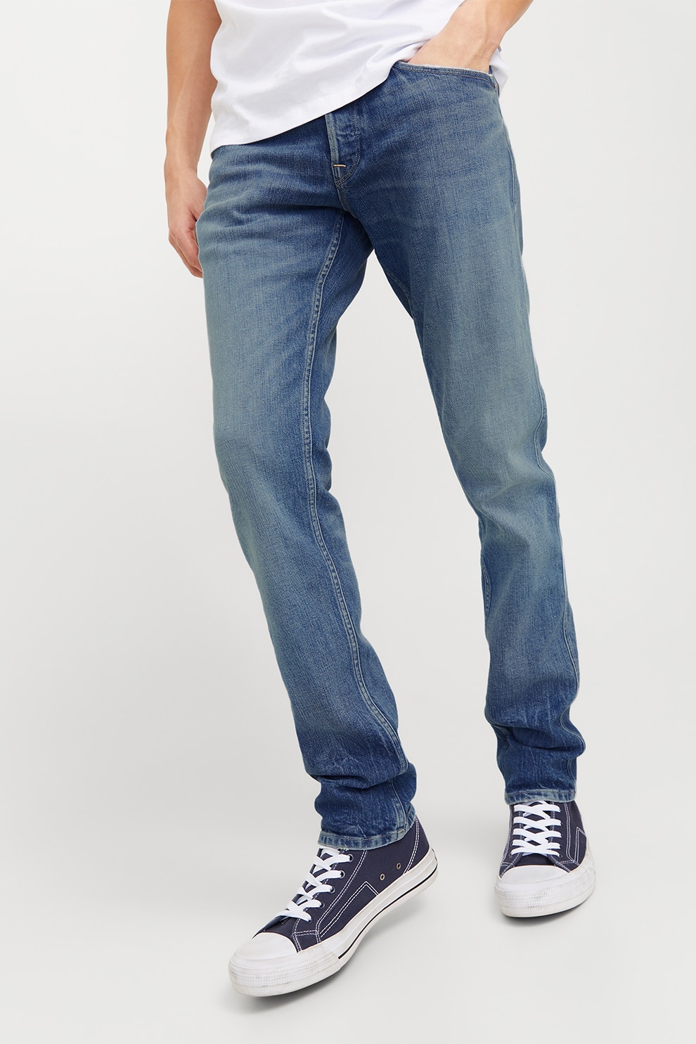 Jack & Jones, Blugi regular fit, Albastru inchis, W34-L32
