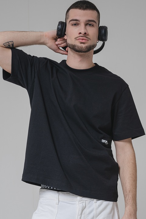 Jack & Jones, Logós pamutpóló, Fekete