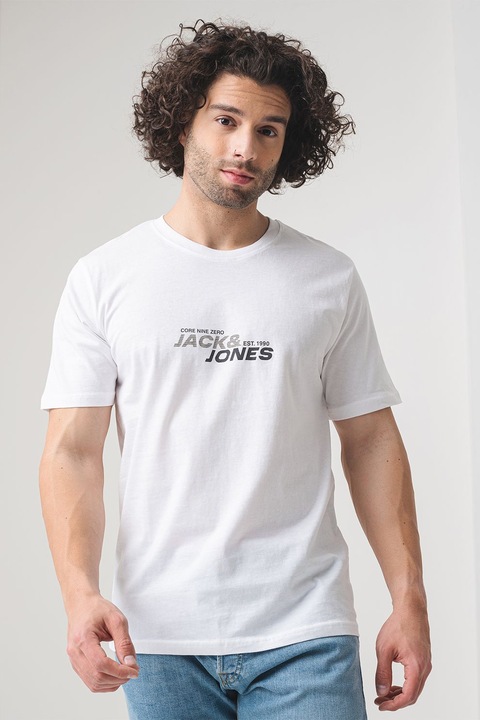 Jack & Jones, Памучна тениска Tarmac, Бял