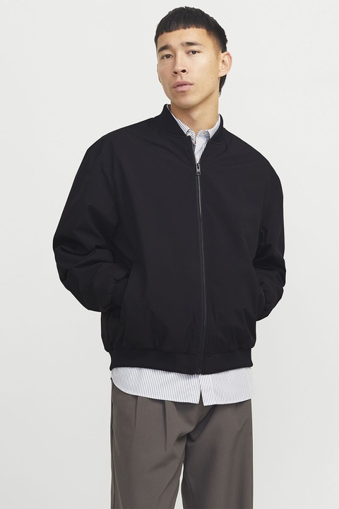 Jack & Jones, Jacheta cu buzunare laterale, Negru