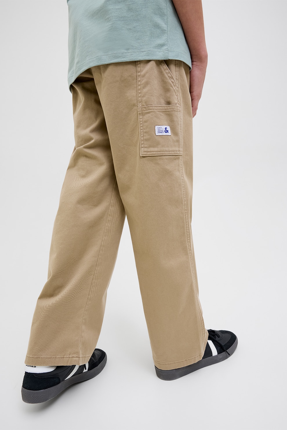Jack & Jones, Pantaloni cu croiala dreapta, Maro nisip, 164 CM