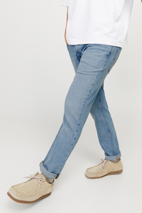 Jack & Jones, Blugi regular fit cu talie joasa, Albastru deschis, W30-L34