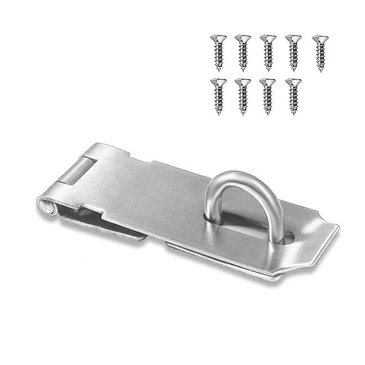 Резе за врата, Yakumuz, 5 инча, неръждаема стомана 304, устойчива на ръжда, комплект с винтове