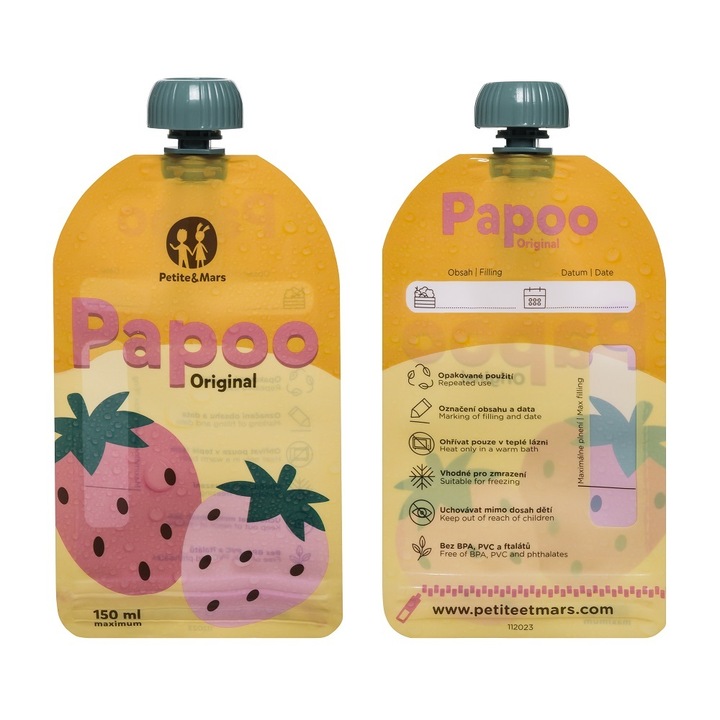 Papoo Punga originala pentru alimente pentru copii - 6 buc - eMAG.ro