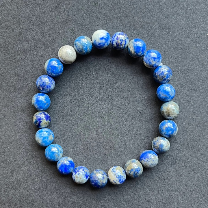 Bratara Lapis Lazuli, Druzy, pietre semipretioase, 8 mm