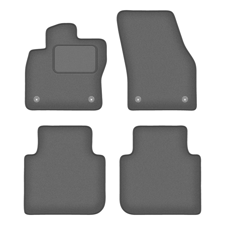 Set covorase auto, 4 bucati, presuri auto, pentru: Skoda Kodiaq (2016-) crossover grafit, Wielganizator