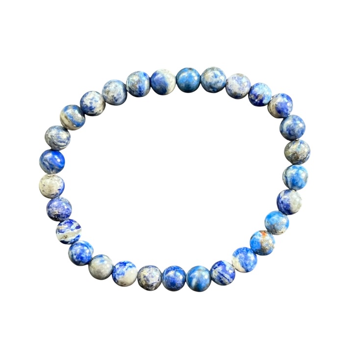 Bratara lapis lazuli 6 mm, Druzy, pietre semipretioase