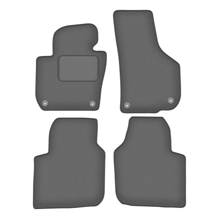 Set covorase auto, 4 bucati, presuri auto, pentru: Skoda Superb II Long (2008-2015) berlina, break grafit, Wielganizator