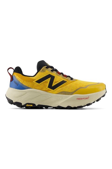 New Balance, Pantofi cu logo pentru alergare pe teren accidentat Hiera, Galben sofran/Albastru deschis
