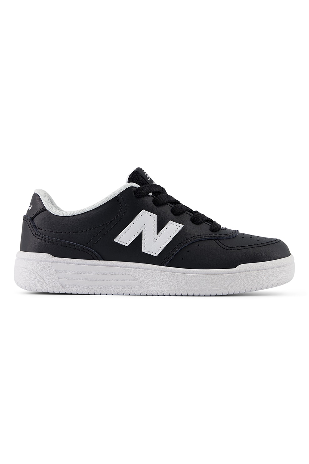 New Balance, 80 Pantofi sport low-cut de piele ecologica, Negru, Alb optic, 29 EU