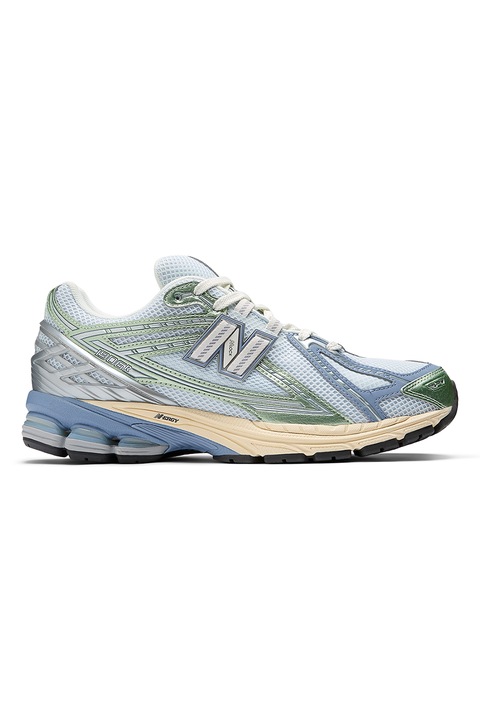 New Balance, Pantofi sport 1906R cu sireturi, Verde deschis/Albastru deschis