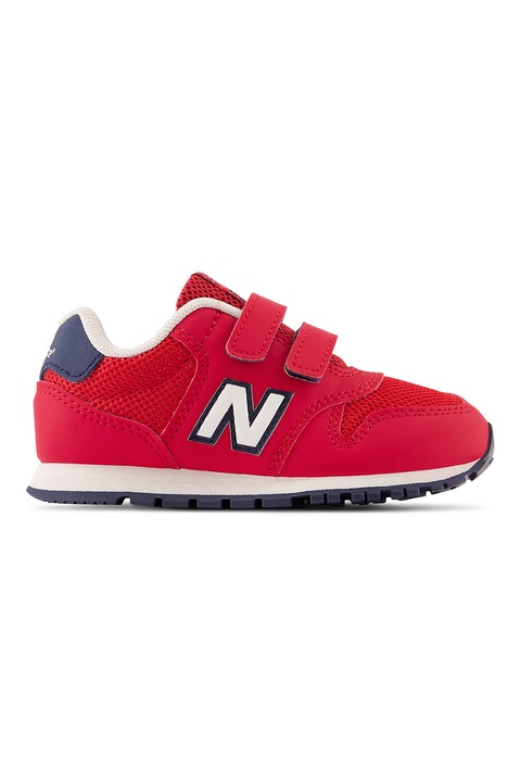 New Balance, Pantofi sport 500 cu velcro, Rosu vermillion/Albastru
