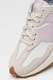 New Balance, Спортни обувки 327 с кожа и велур, Слонова кост/Лилав