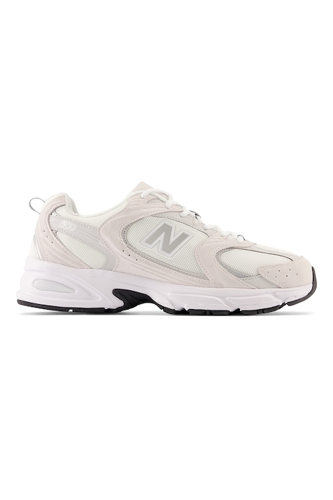 New Balance, Унисекс тренировъчни обувки 530 с еко кожа, Мръснобял