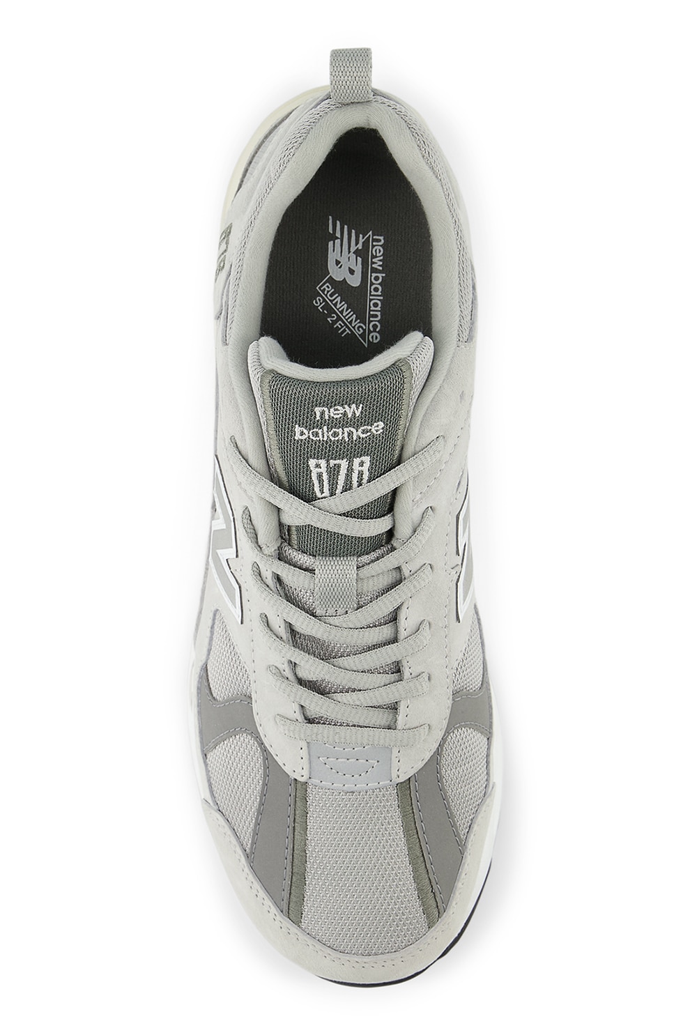 New Balance, 878 Pantofi sport cu logo, Gri deschis, 4 - eMAG.ro