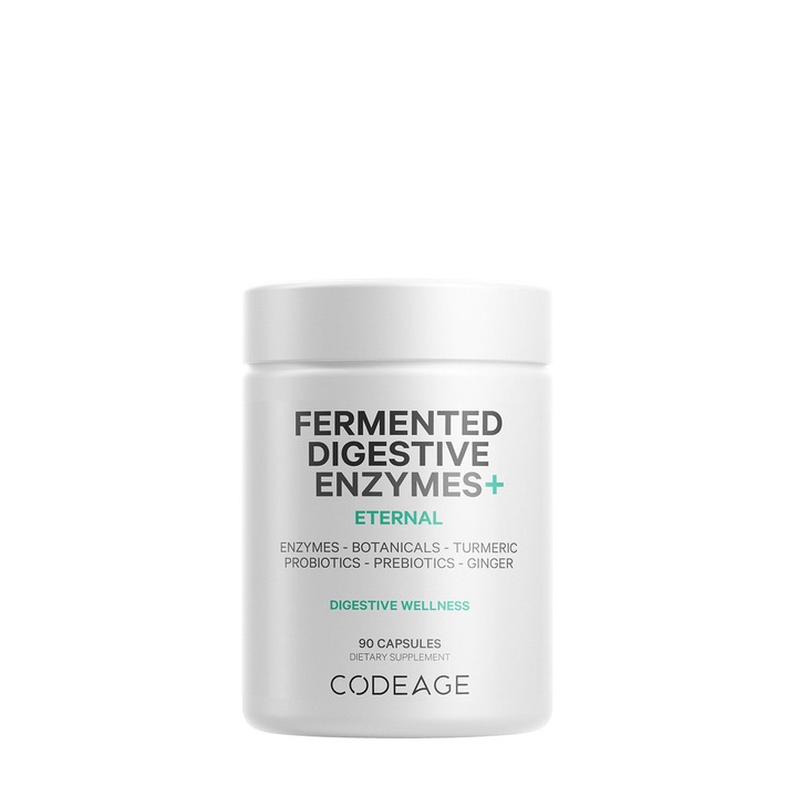 Enzime Digestive cu Probiotice si Prebiotice pentru Sustinerea Digestiei, Codeage Fermented Digestive Enzymes with Probiotics Prebiotics, 90 capsule