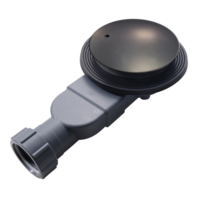 Sifon slim cadita dus D98 Negru mat