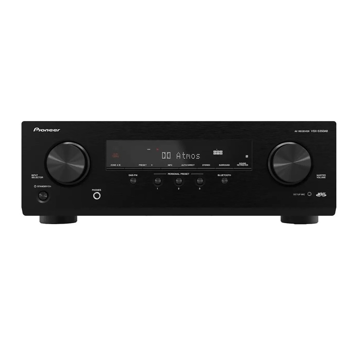 Erősítő Pioneer VSX-535DAB 5.2-kanałowy Dolby Atmos Bluetooth, Fekete