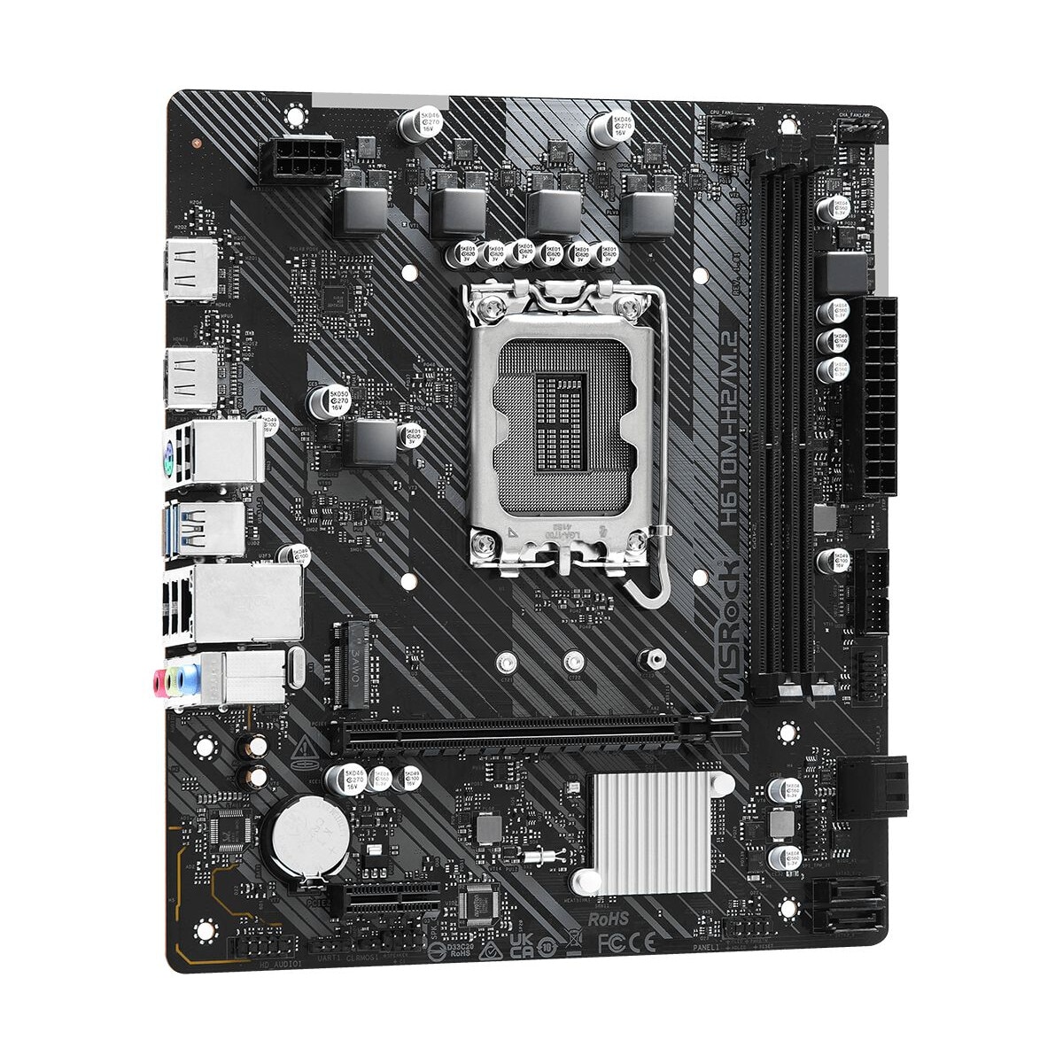 Placa de baza ASRock H610M-H2/M.2, LGA1700, 2xDDR4, 64GB, Micro